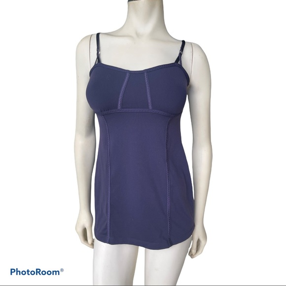 Lululemon Ariel Tank Black Swan Logo Top - Picture 4 of 7